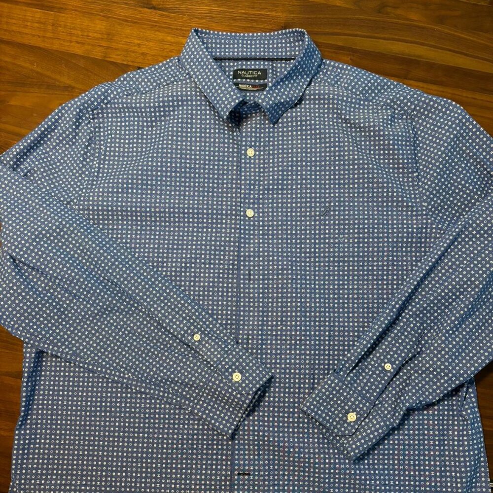 XXL Nautica Men's Casual Button-down Shirt